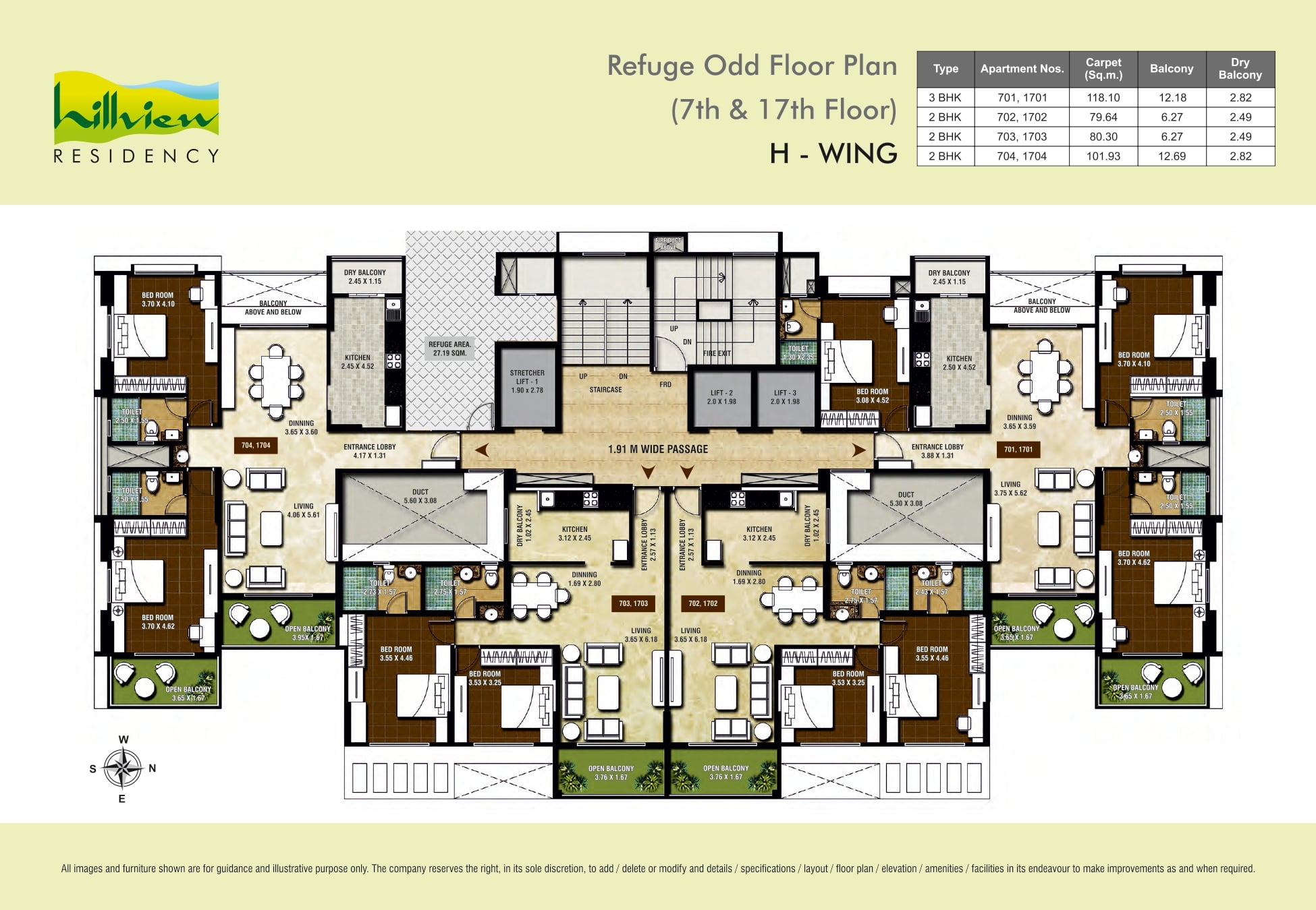 Building H Refuge Odd Floor Plan